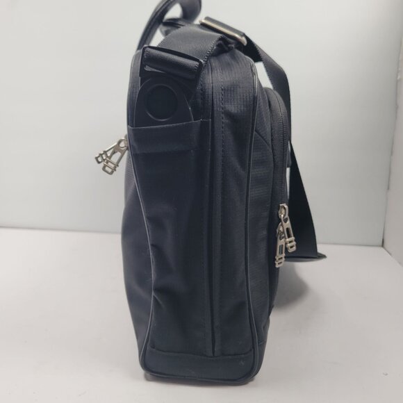TUMI 2571D Men's Black Laptop Briefcase Shoulder Bag w/ Serial Number Tag - Picture 3 of 12
